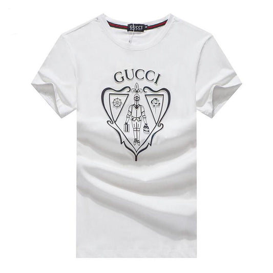 Guc T-Shirt With exquisite Logo Design-White - Obeezi.com