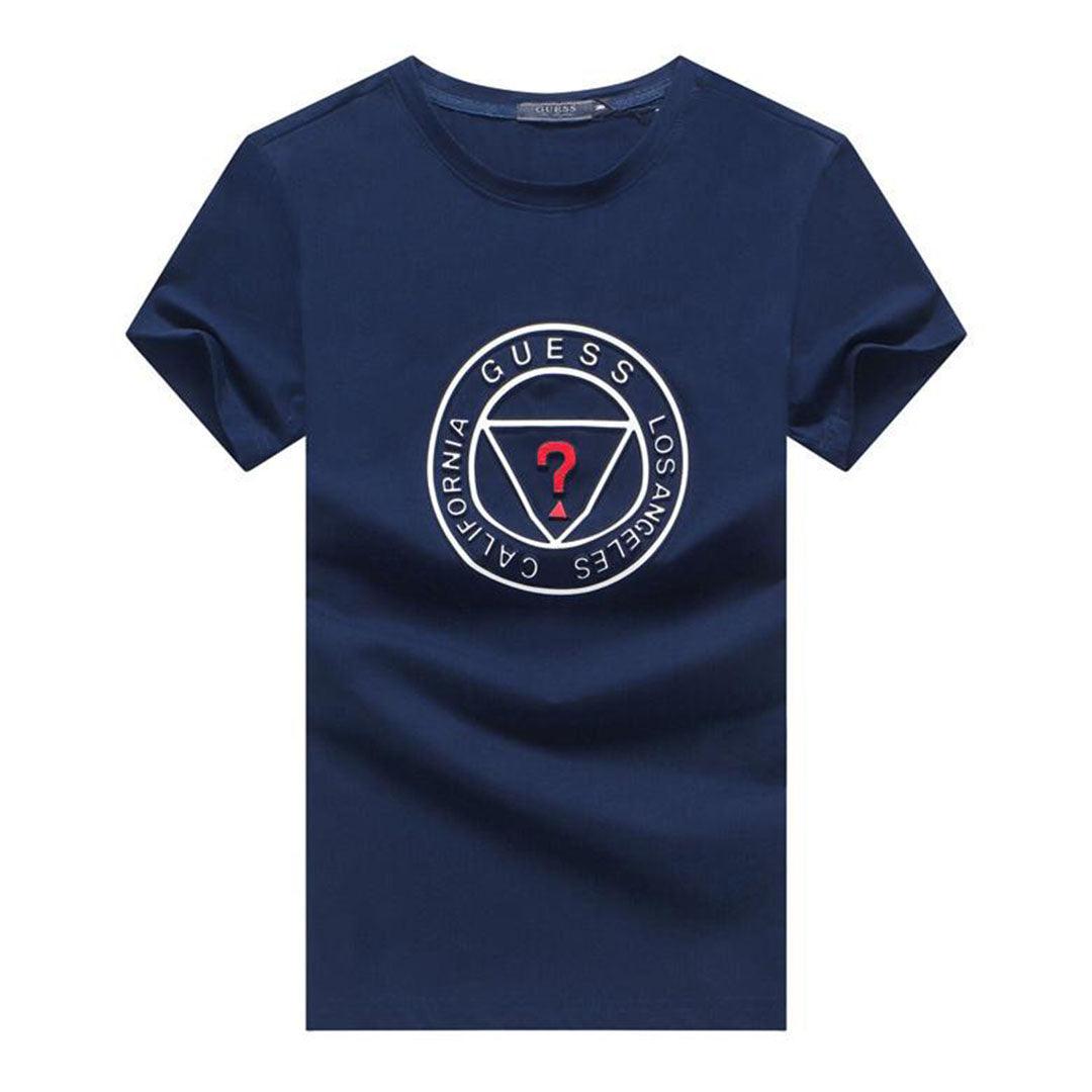 Guess California Bold Printed Logo NavyBlue T-shirt - Obeezi