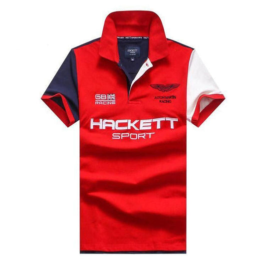Hacket London Aston Martin Racing Red Polo Shirt - Obeezi