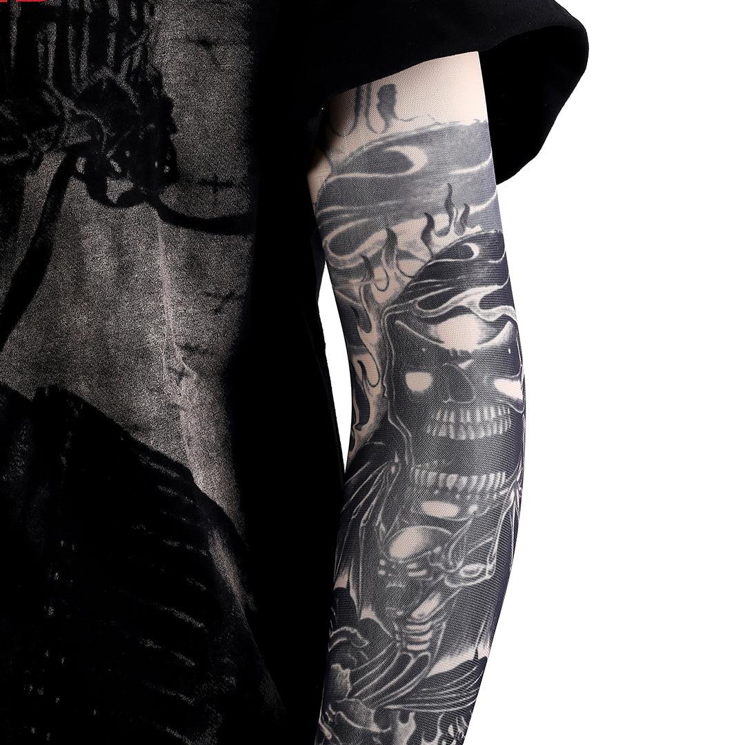Hand Body Firey Skullie sleeve - Obeezi.com