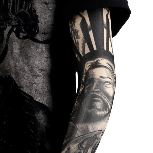 Hand Body God Image Tattoo Sleeve - Obeezi.com