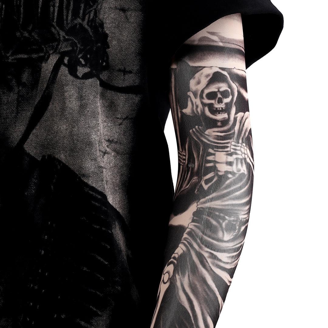 Hand Body Sleeves Full Firey Skullie - Obeezi.com