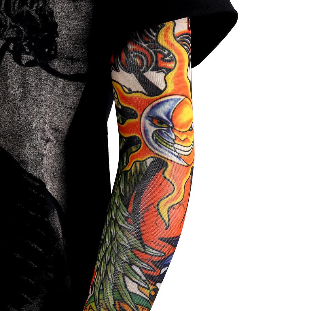 Hand Body Sleeves Sun Firey Skullie - Obeezi.com