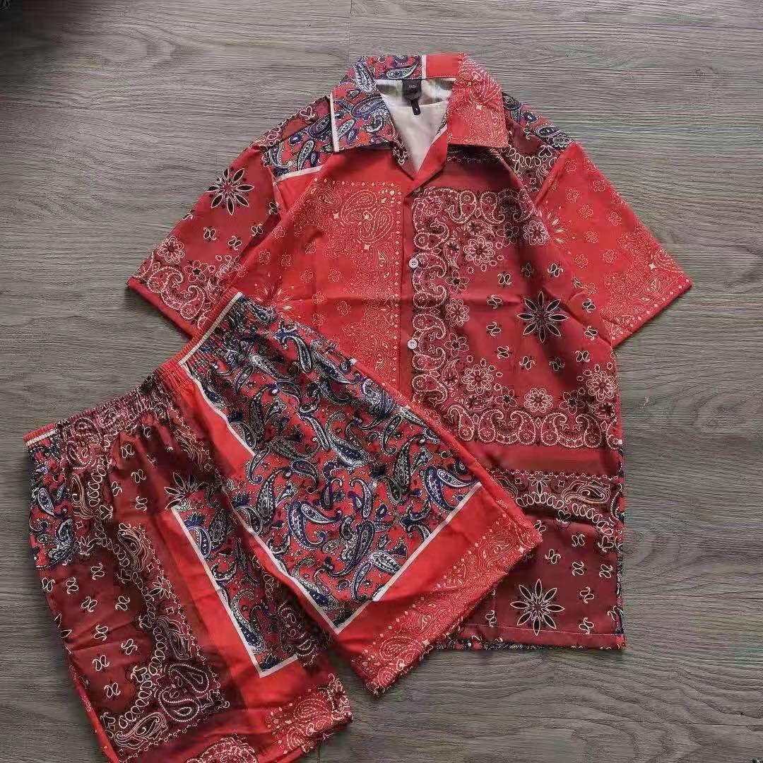 Hawaiian Vintage Short Sleeve With Matching Short - Obeezi.com