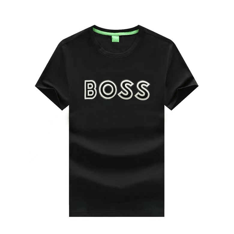 HB Breathable T-Shirt Printed White Logo Designed- Black - Obeezi.com