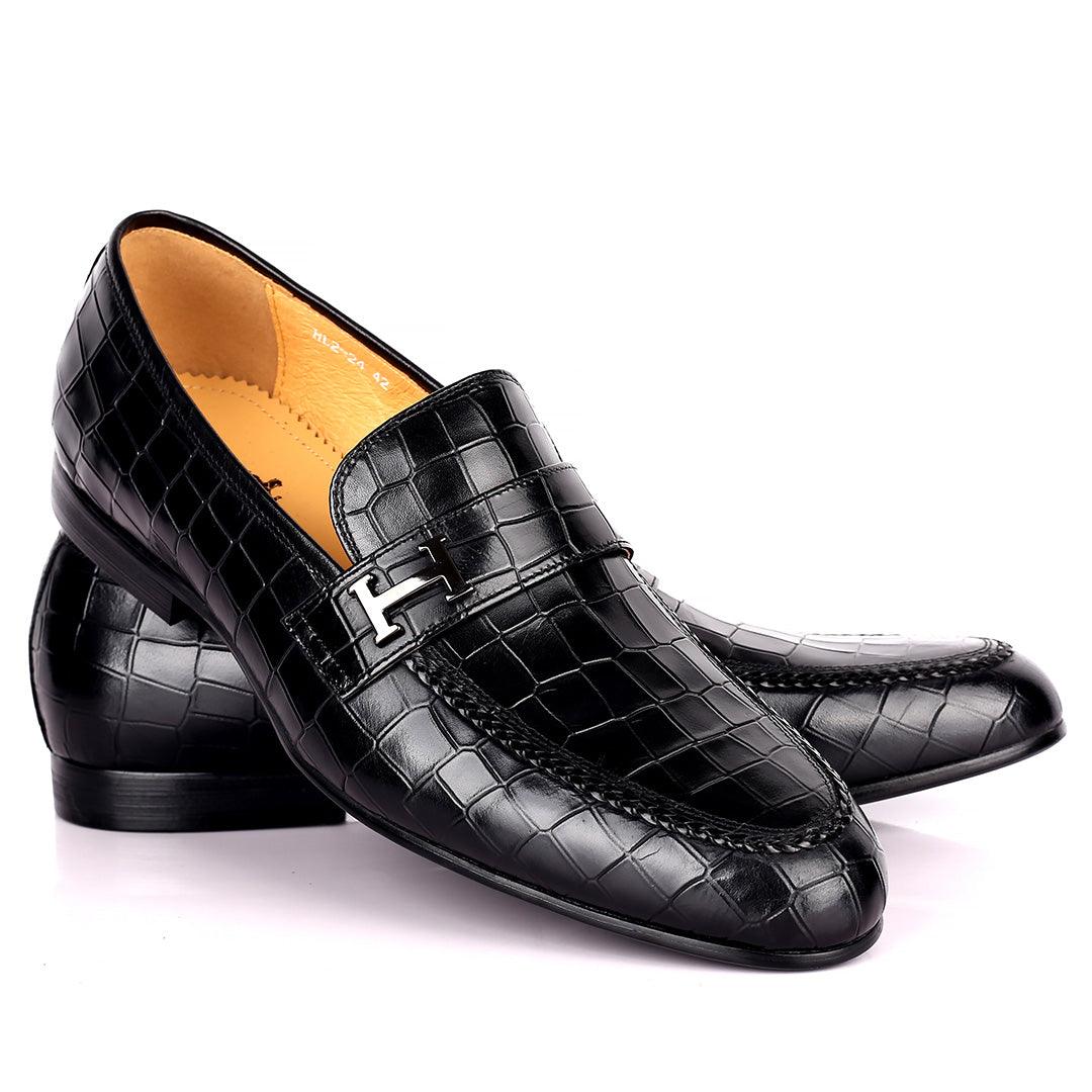 Herm Men's Paris Loafers Leather-Black - Obeezi.com