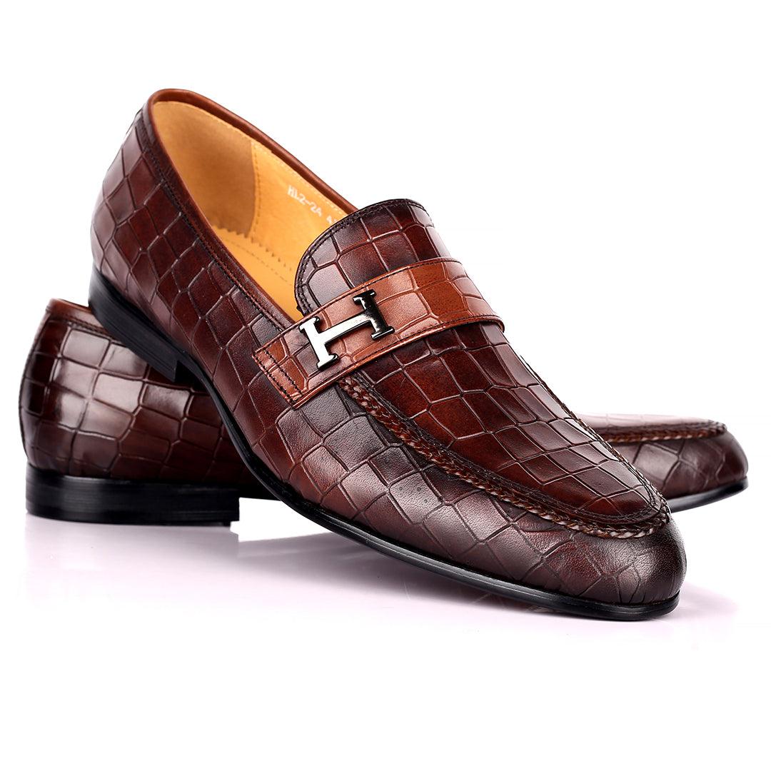Herm Men's Paris Loafers Leather-Coffee - Obeezi.com