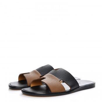 Hermes Epsom Bi Color Izmir Mens Sandals - Obeezi