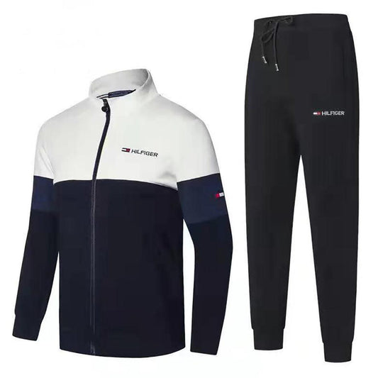 HF Branded Logo Designed Two Piece Cotton Designed Track Suit - Multi Coloured - Obeezi.com