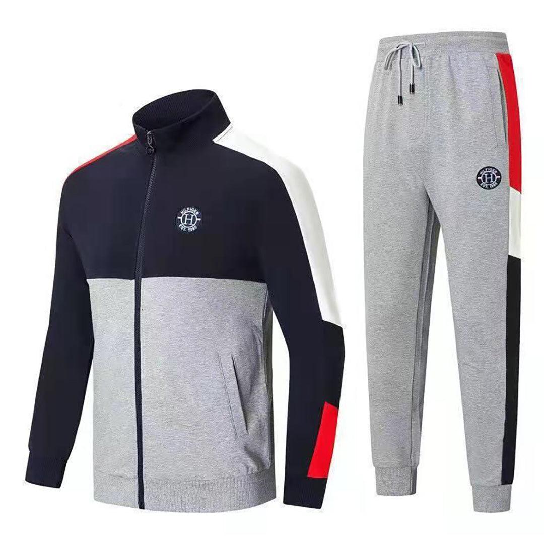 HF Logo Designed Two Piece Cotton Designed Track Suit - Multi Coloured - Obeezi.com