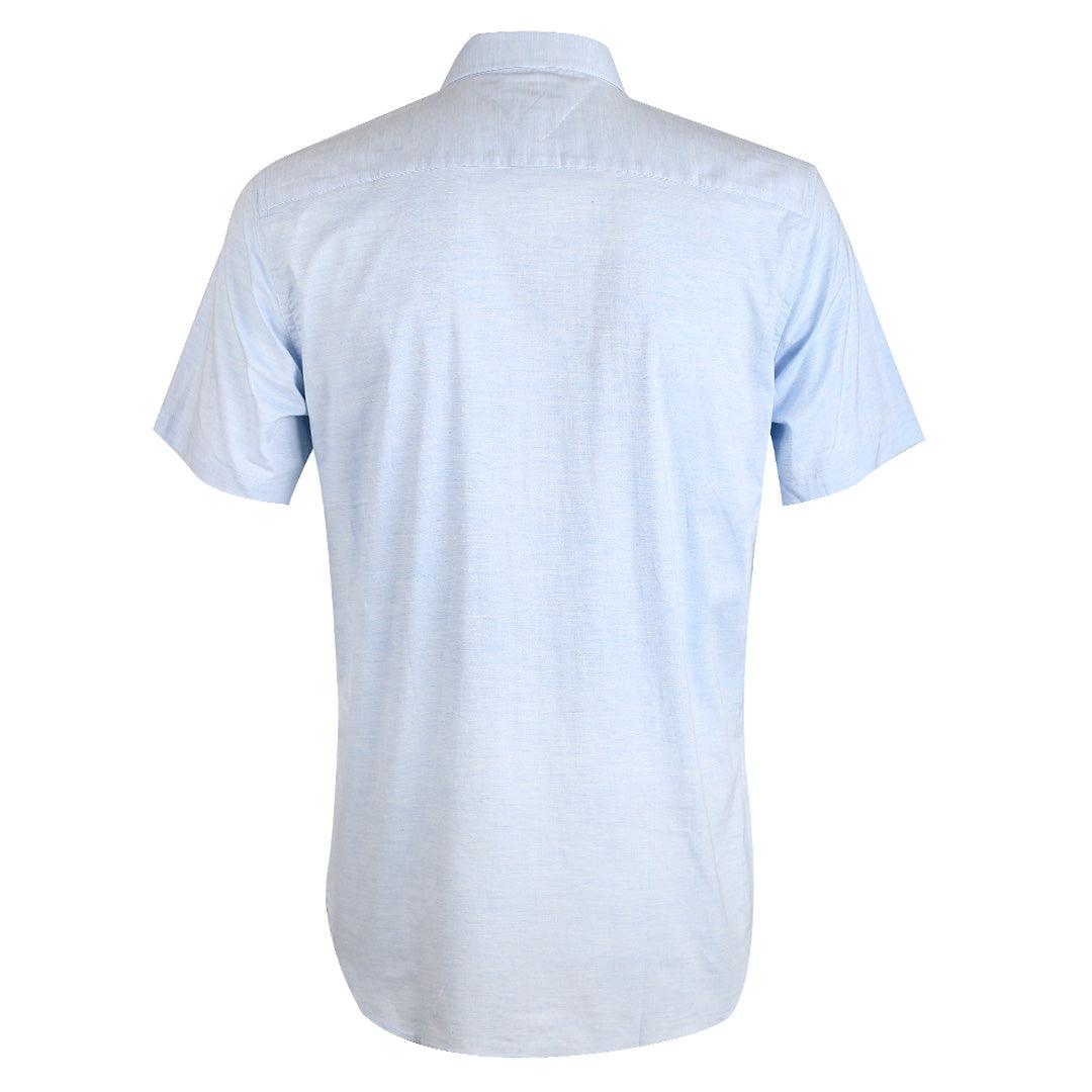 HIF Camp Collar Short Sleeve Shirt- Sky Blue - Obeezi.com