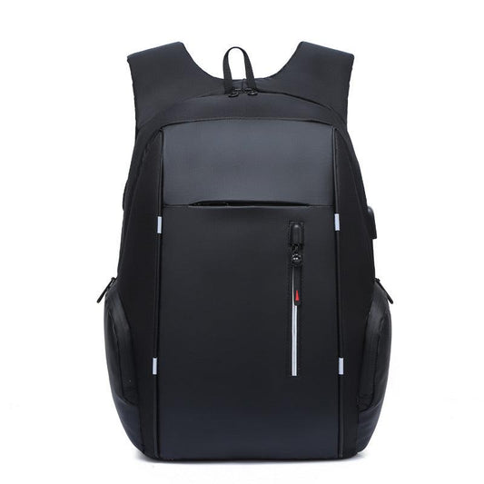 High Capacity BackPack With USB Charging Port- Black - Obeezi.com