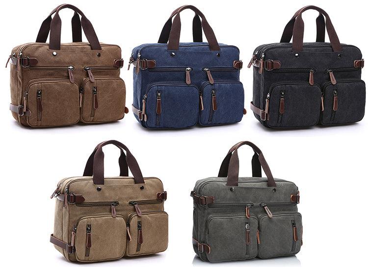 High Quality Casual Canvas Business Briefcase Mens Bag - Obeezi.com