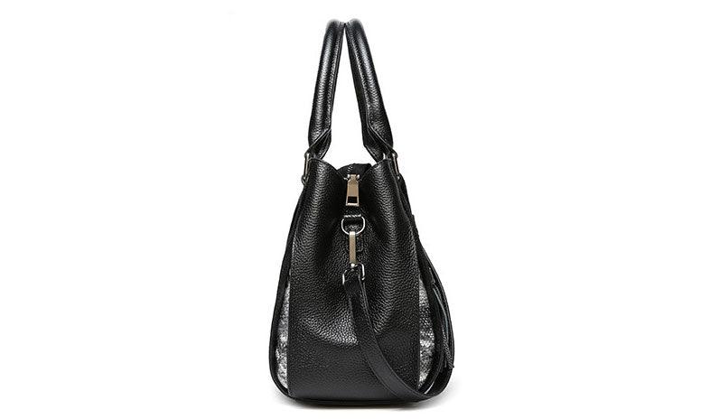 High quality Genuine Leather Black fashion handbags - Obeezi.com