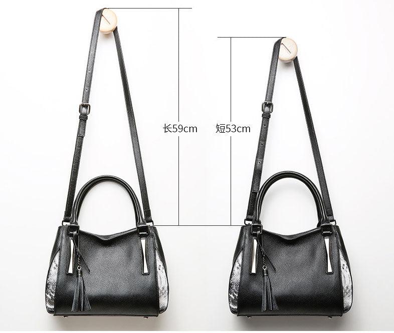 High quality Genuine Leather Black fashion handbags - Obeezi.com