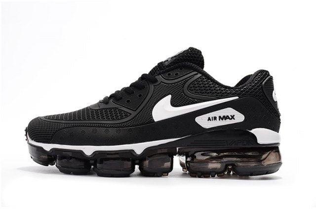 High Quality Off White x N A Max 90 KPU Black White Athletic Running Sneakers - Obeezi
