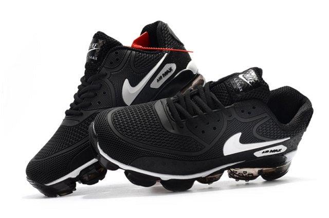 High Quality Off White x N A Max 90 KPU Black White Athletic Running Sneakers - Obeezi
