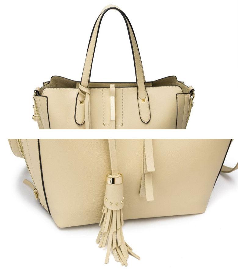 High Quality PU Leather Fashion Elegant Fringe Handbag - Blue - Obeezi.com