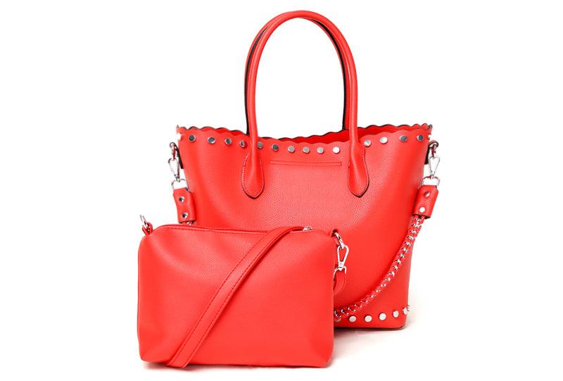 High Quality Round Shape Women Leather Blue 2 In 1 Sets Fashion Style handbag - Obeezi.com