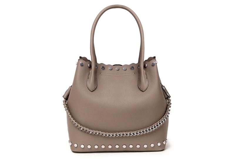 High Quality Round Shape Women Leather Blue 2 In 1 Sets Fashion Style handbag - Obeezi.com