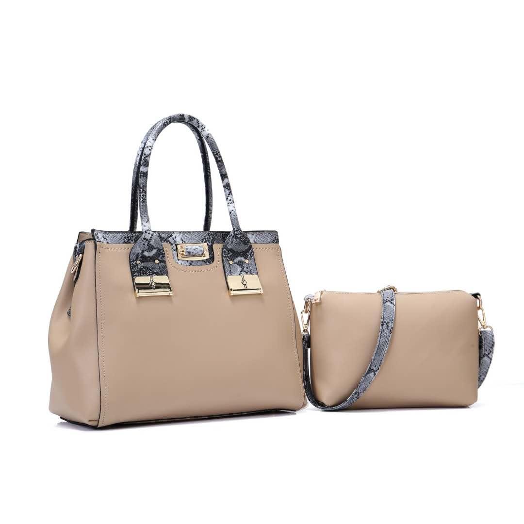 High Quality Women's Leather With Inner Apricot HandBag - Obeezi.com