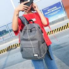 Hiking Canvas Large Capacity Backpack- Black - Obeezi.com