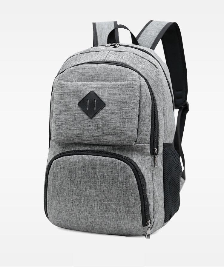 Hiking Canvas Large Capacity Backpack- Blue - Obeezi.com