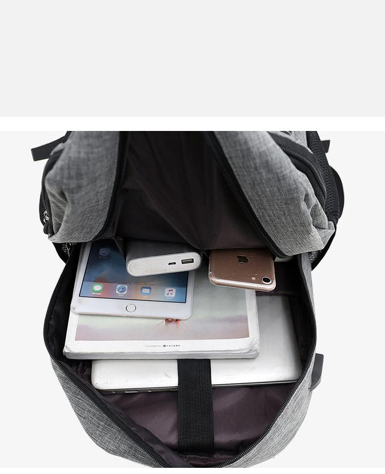 Hiking Canvas Large Capacity Backpack- Blue - Obeezi.com