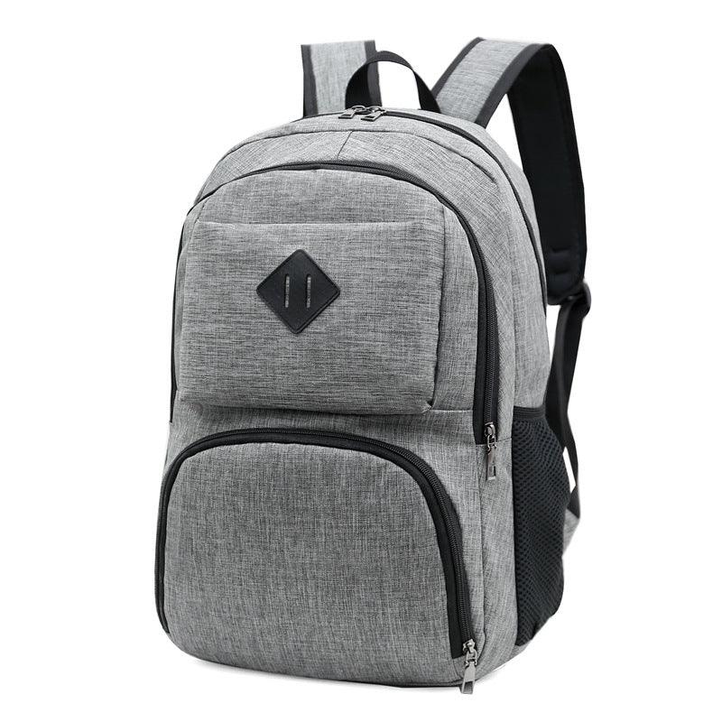 Hiking Canvas Large Capacity Backpack- Grey - Obeezi.com