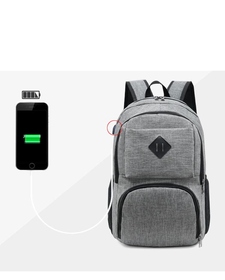 Hiking Canvas Large Capacity Backpack- Grey - Obeezi.com