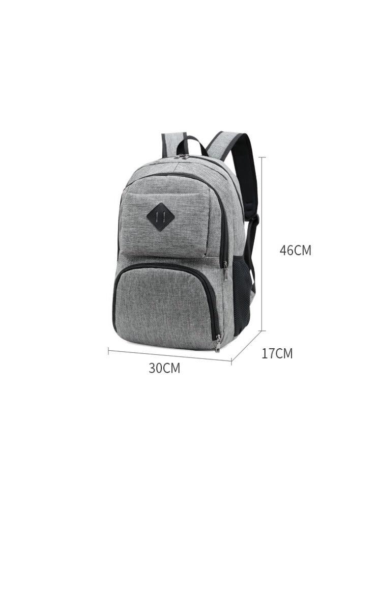Hiking Canvas Large Capacity Backpack- Grey - Obeezi.com