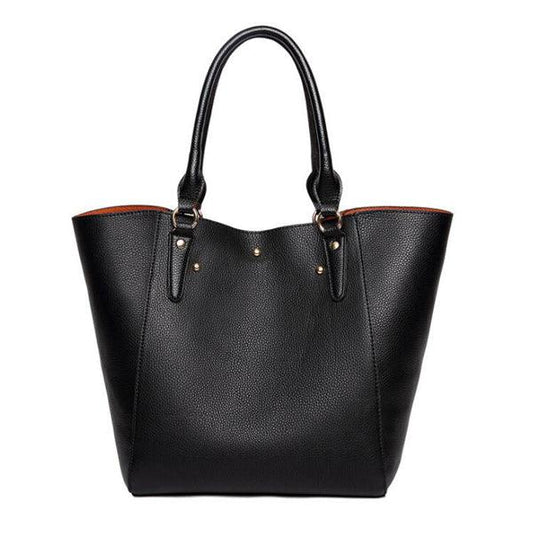 HoldAll With Detachable Inner Bag and Long Strap Shoulder Handbag-Black - Obeezi.com