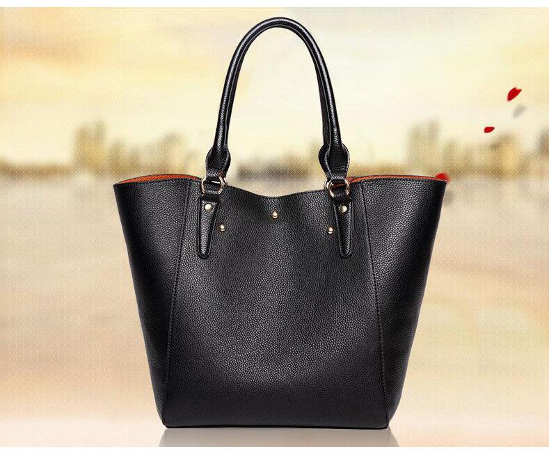 HoldAll With Detachable Inner Bag and Long Strap Shoulder Handbag-Black - Obeezi.com
