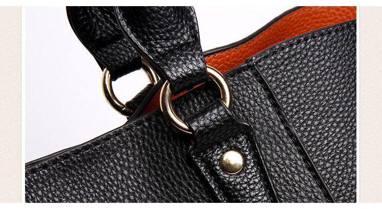 HoldAll With Detachable Inner Bag and Long Strap Shoulder Handbag-Black - Obeezi.com