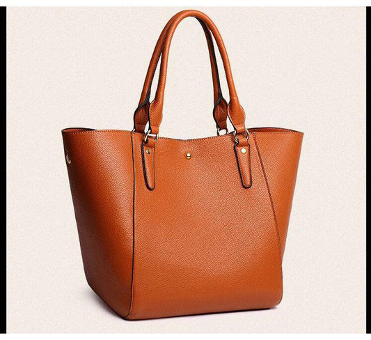HoldAll With Detachable Inner Bag and Long Strap Shoulder Handbag-Brown - Obeezi.com