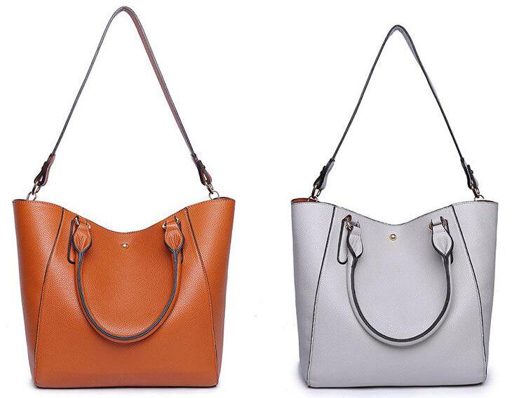 HoldAll With Detachable Inner Bag and Long Strap Shoulder Handbag-Grey - Obeezi.com