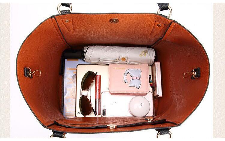 HoldAll With Detachable Inner Bag and Long Strap Shoulder Handbag-Grey - Obeezi.com