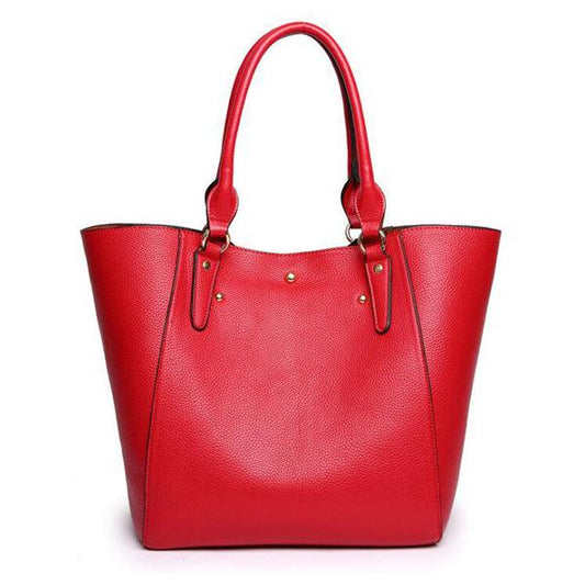 HoldAll With Detachable Inner Bag and Long Strap Shoulder Handbag-Red - Obeezi.com