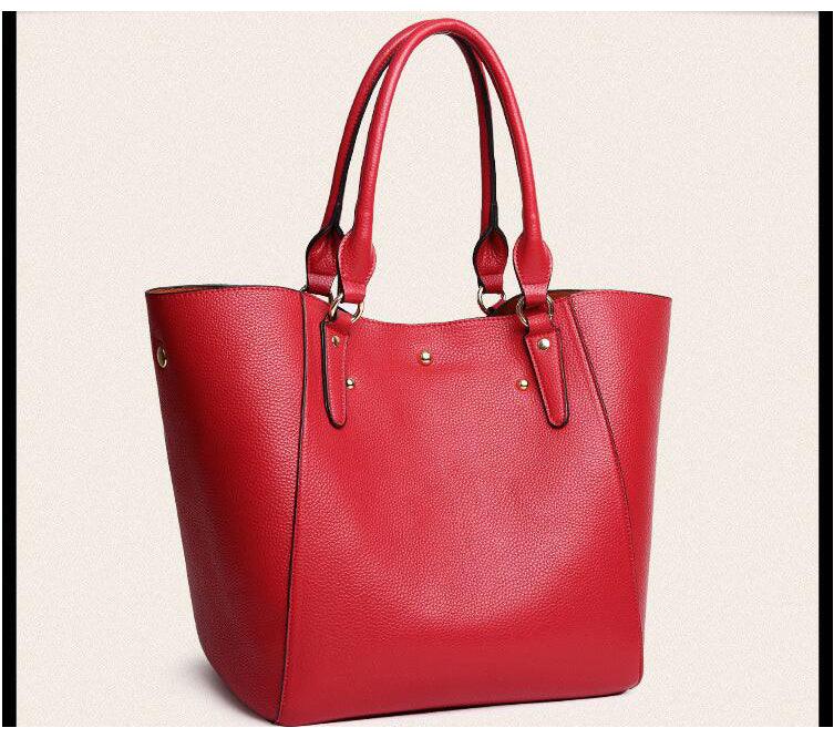 HoldAll With Detachable Inner Bag and Long Strap Shoulder Handbag-Red - Obeezi.com