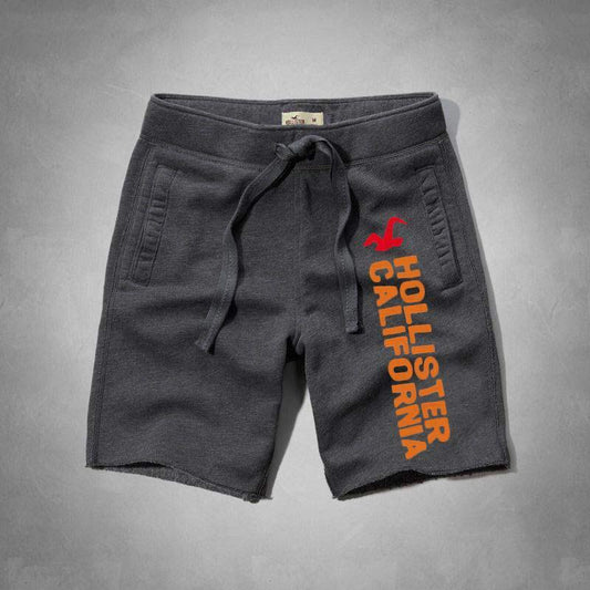 Hollister California Men's Short With side Orange Designer-Grey - Obeezi