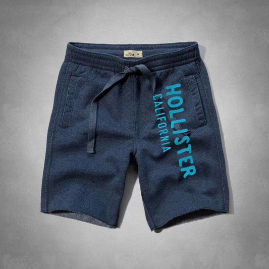 Hollister California Men's With Blue Logo Jogging Shorts - Obeezi
