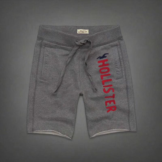 Hollister Logo Graphic Jogger Shorts -Ash - Obeezi