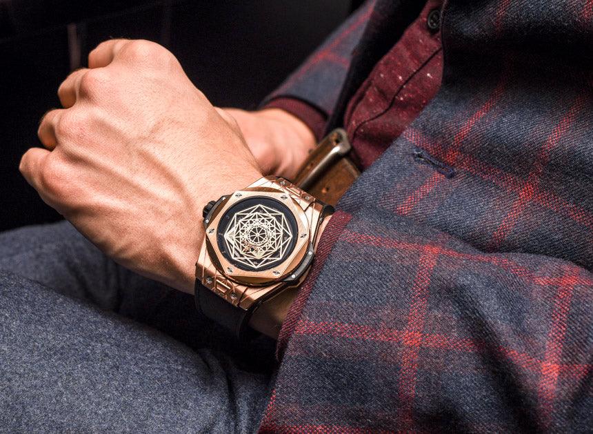 Hublot Sang Bleu King Gold Watch - Obeezi.com