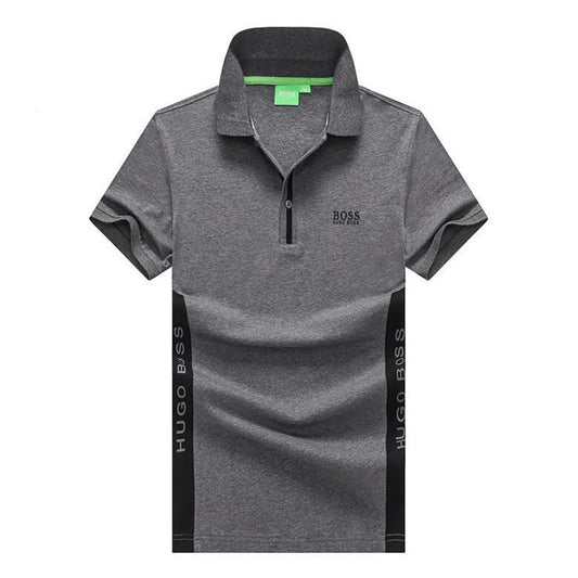 HUG Essential Organic Cotton Grey T-Shirt With Black Design - Obeezi.com