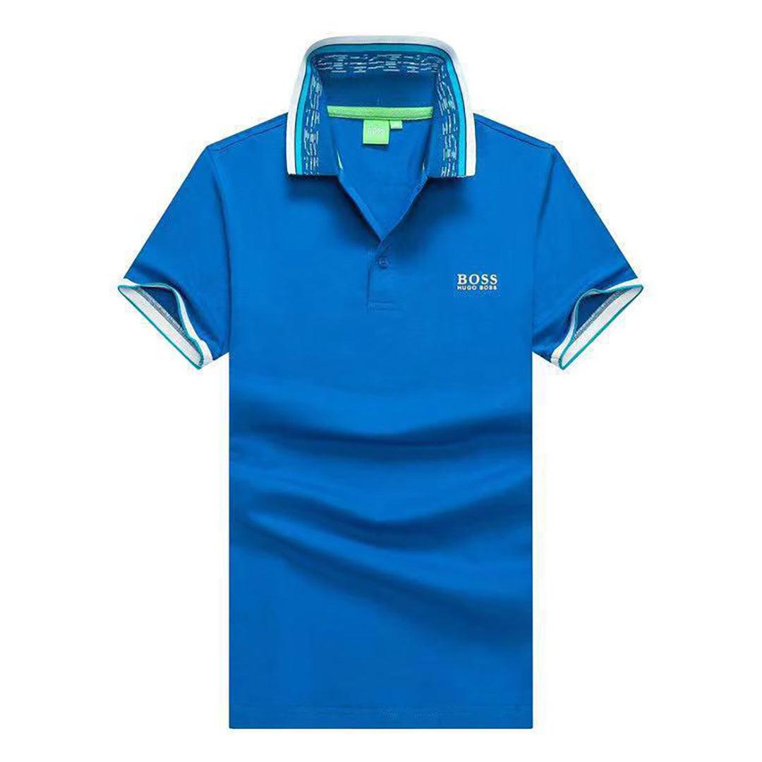 HUG Paddy Men's Slim Fit Polo - Blue - Obeezi.com