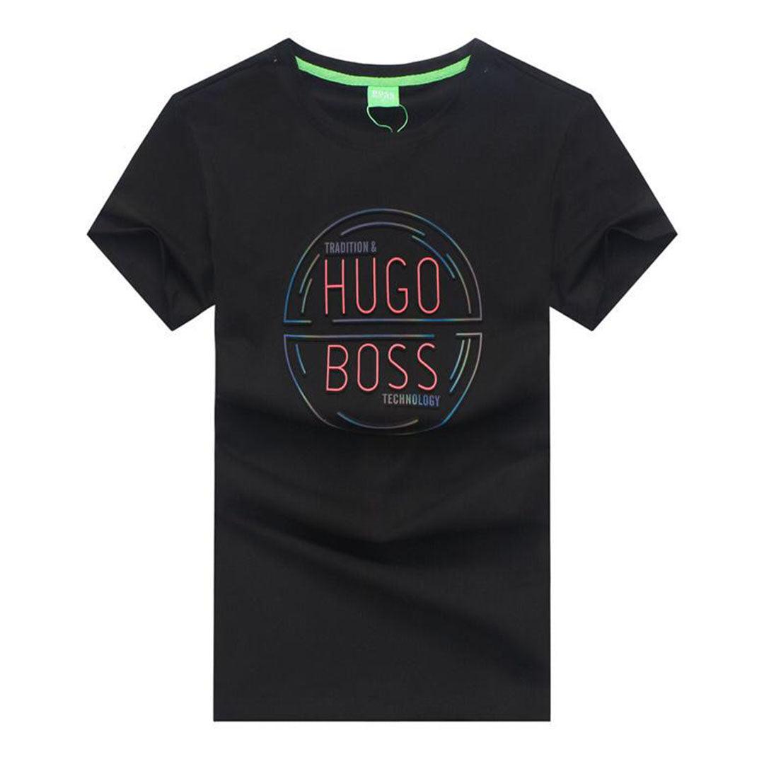 Hugo Boss Tradition Technology T Shirts -Black - Obeezi