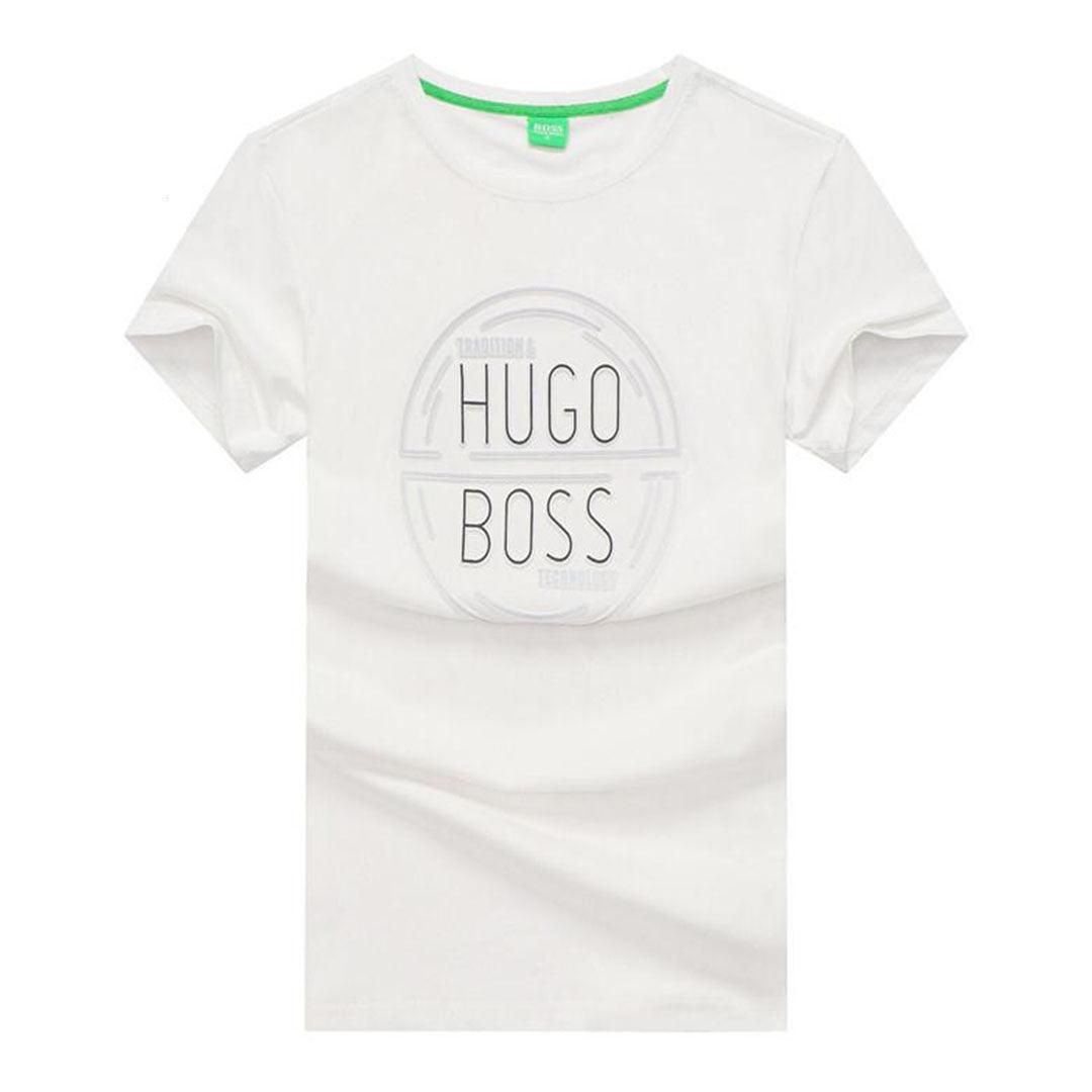 Hugo Boss Tradition Technology T Shirts -White - Obeezi