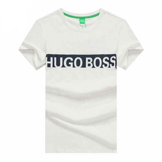 Hugo Boss White crew neck T SHIRT - Obeezi
