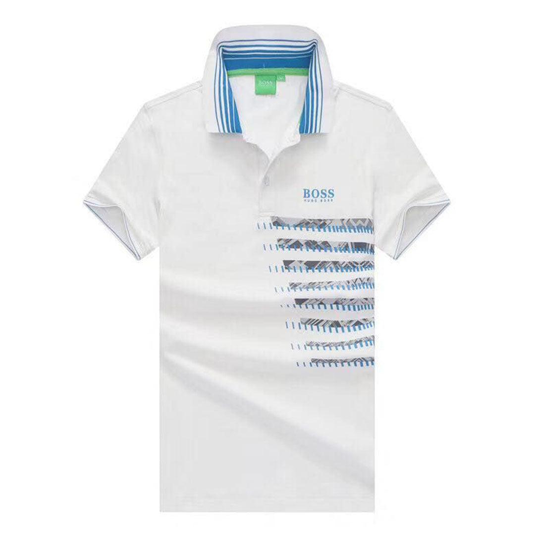 Hugo Boss White Fashionable Polo Shirt - Obeezi