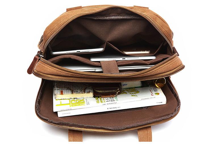 Hybrid Canvas Solid Mini Outdoor Crossbody Bag-Blue - Obeezi.com